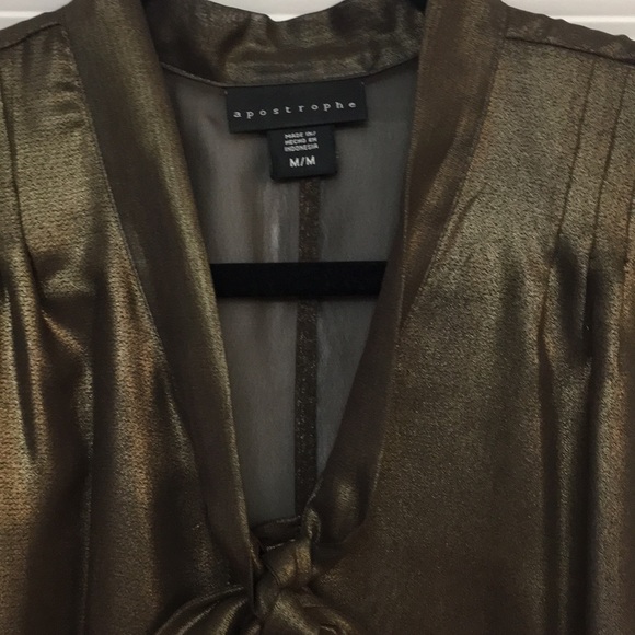 Apostrophe Sheer Glitter Top - Picture 4 of 8